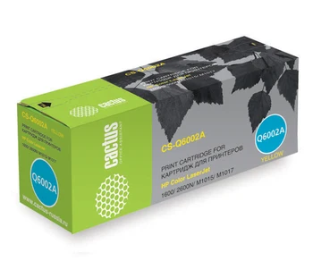

Cartridge q6002a (No. 124A) yellow Cactus for HP CLJ 1600/2600n/m1015/m1017 (2000 page)