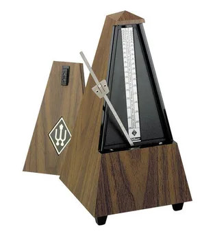 

845131 Maelzel Metronome mechanical, plastic, walnut color, no call, Wittner
