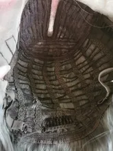 SOKU-peluca con malla frontal para mujer afroamericana, cabellera sintética con malla frontal, Color Ondulado Natural, parte media larga, estilo moderno, fibra resistente al calor