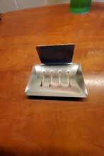 No perforar plato de soporte para jabón soporte de esponja de jabón montado en la pared para cocina soporte de jabón organizador de baño soporte de jabón de metal