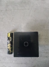 Glass-Switch-Panel Wall-Touch-Switch Minitiger 1-Gang Crystal 1-Way Eu/Uk-Standard 220-250V