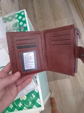 Billetera de cuero genuino antirrobo RFID para hombre, tarjetero Vertical con cremallera a presión, monedero