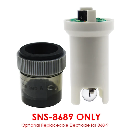 SNS-8689 2-в-1 цифровая ручка типа рН-Температура измеритель влажности Встроенный УВД автоматической калибровки IP65 со сменным электродом - Цвет: SNS-8689