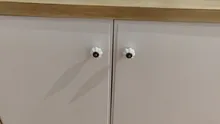 10 Uds. Manija de los muebles Vintage perillas de la puerta del cajón del armario de la cocina manija de la manija de cerámica de la calabaza
