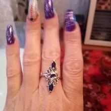 Clásico de moda de anillo de boda azul exquisito anillo de circón para mujer 2020 nueva moda joyería de la boda de regalo de Año Nuevo