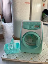 Mini juguete para juego de simulación de imitación para niños, lavadora, rellenar juguete para agua, cocina, regalo, muñeca, muebles