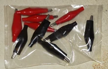 Alligator Clip Battery-Tester Probe Crocodile-Clip Electrical-Clamp-Testing Metal Plastic