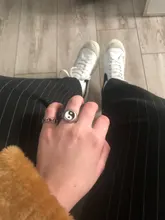 HUANZHI-anillos de corazón de Metal de amor para mujer y niña, joyería de fiesta de color barroco Vintage, personalidad, novedad de 2020