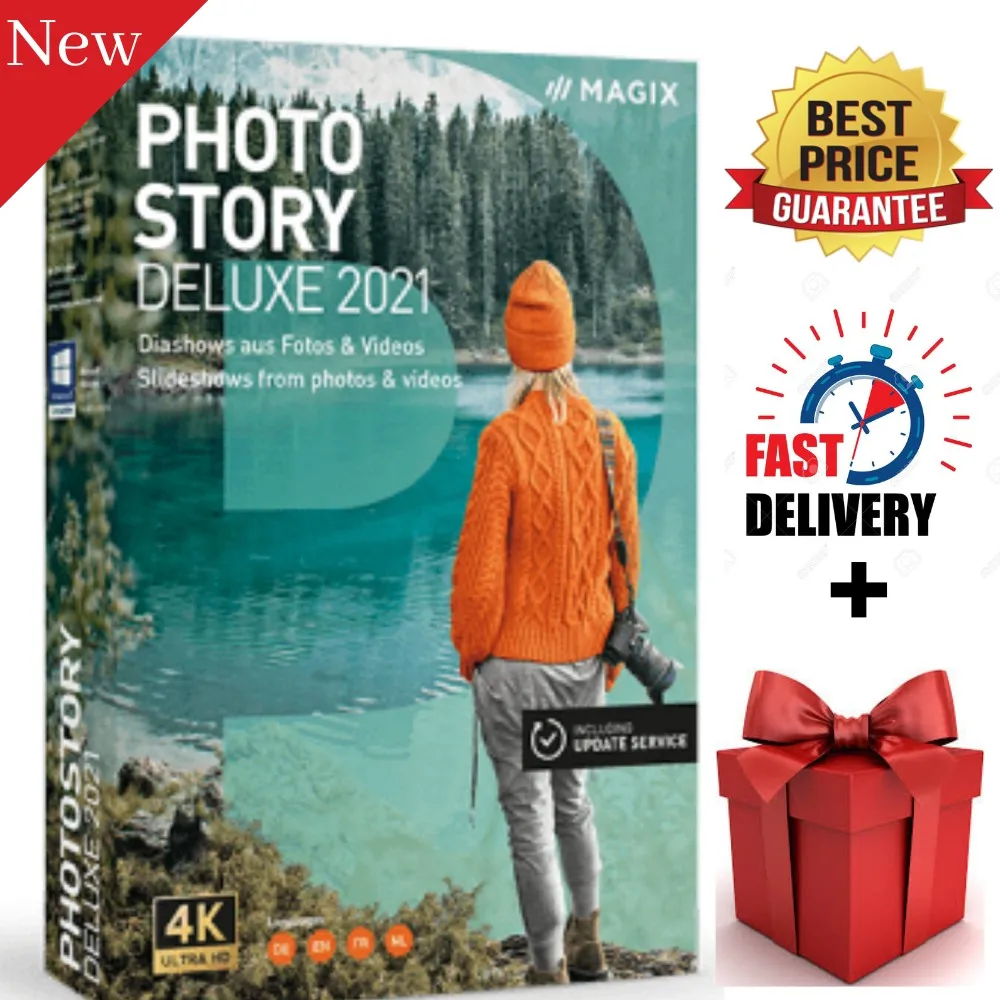 MAGIX-Photostory 2021 Deluxe, última versión✅+🎁Regalo✅Soporte de múltiples idiomas✅Servicio y soporte, 24/7✅