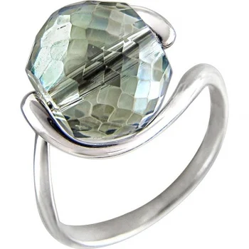 

Esthete ring with 1 Swarovski crystal in silver