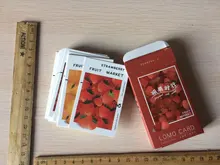 Lomo-Mini Tarjeta de papel, 28 hojas/juego, colorido, Fruit Market, tarjeta de felicitación/tarjeta de regalo de cumpleaños