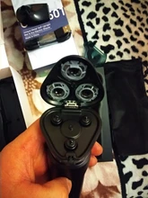 UICINOY maquinilla de afeitar eléctrica de afeitar para hombres IPX7 impermeable lavable desmontable de precisión barba Trimmer pelo hombre afeitadora rotatoria