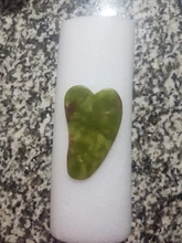 Rodillo de Jade para masaje Facial, masajeador verde de piedra Natural, levantamiento de cuello y cara, herramientas de cuidado de la piel, 2 uds.