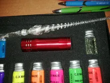 Tinta Invisible mágica sin carbón para Graffiti, combinación de luz negra, tinta Invisible creativa de papelería para fuente, pluma de inmersión de vidrio, 18ml