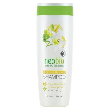 

Neobio shampoo for restoration and shine of hair with biolilia and moringa