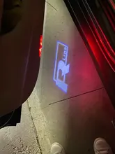 Proyector LED para puerta de coche, lámpara de bienvenida para VW Golf5 6 7 Sharan 7N Touran CC Passat B6 B7 B8 Tiguan Rline, accesorios interiores