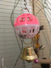 Parrot-Toys Pet-Supplies Hanging-Swing Parakeet Bell-Ball Chew Cockati Climb Cute Bite