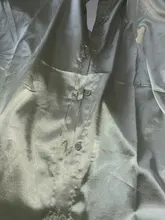 Blusa de seda de imitación con mangas largas de satén para primavera y otoño, camisa Vintage de gran tamaño para mujer, elegante