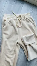 Corduroy Pants Trousers Velvet Fleece Winter Thick Black Female Women Straight for Workout