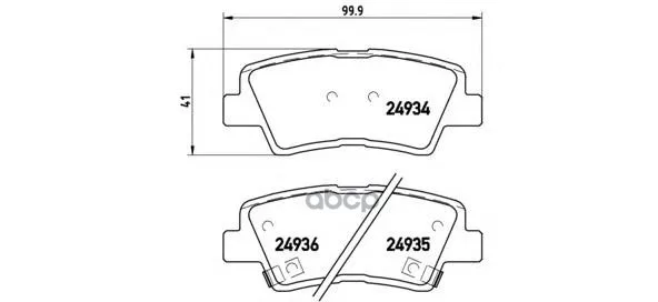 Комплект Тормозных Колодок Дисковый Тормоз Brembo P30047 Brembo арт. P30047