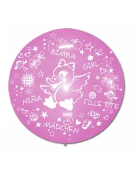

Balloon Baby Shower Girl Latex Spherical 100cm