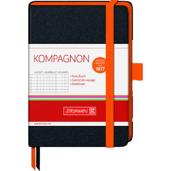 

Notepad Brunnen companion trend, 80 gr/m2, black, elastic and trim-