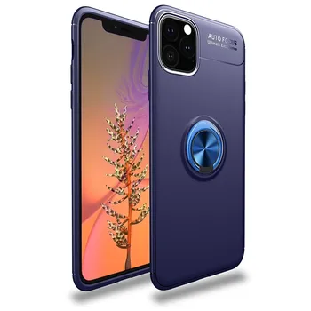 

Stand case Silicone with Ring for Apple IPhone 11 Blue