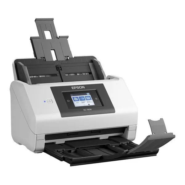 Двойной сканер лица Epson DS-780N 600 точек/дюйм USB 3 0 LAN белый |