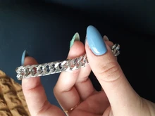 Pulsera de eslabones de cadena de acero inoxidable para hombre, brazalete de cadena de mano a la moda, brazalete Simple de joyería para regalo de novio