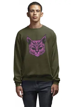 

Angemiel Purple Wear Cosmic Cat Male Green Sweatshirt
