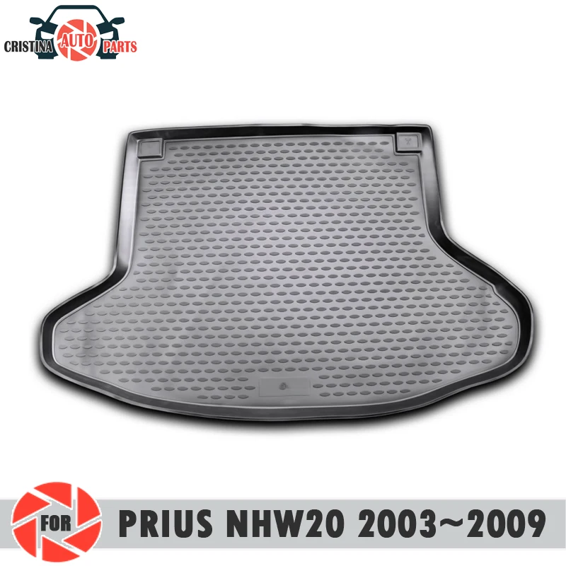 Коврик для багажника для Toyota Prius NHW20 2003~ 2009 Коврик для пола багажника нескользящий полиуретановый грязезащитный багажник для стайлинга автомобилей