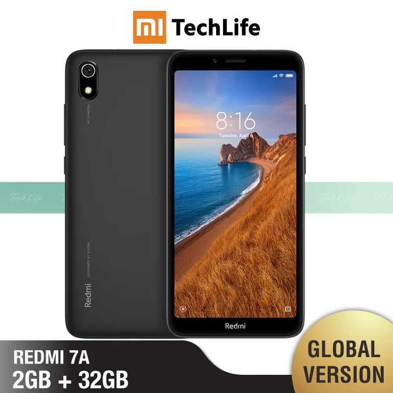 Глобальная версия Redmi 7A 32 Гб ROM 2 Гб RAM(Совершенно /запечатанный) redmi 7a, redmi7a - Цвет: Black 32GB