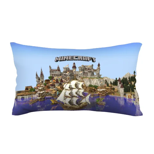 Pillow 3D antistress ship and Castle in mancraft. |