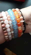 Pulseras de aguamarinas naturales para mujer, brazalete de cristal de círculo único, joyería romántica, pulsera de Yoga de cristal informal, envío directo