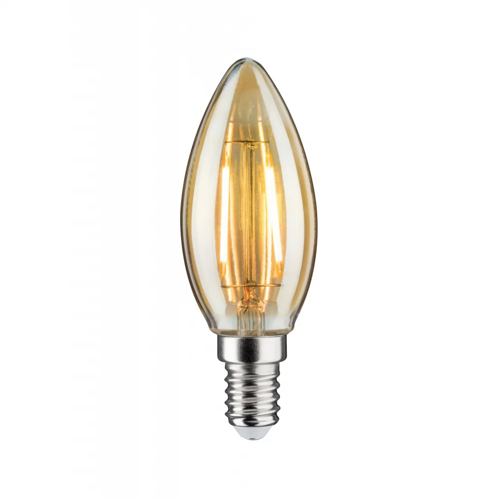 28704 Лампа свеча LED Kerze 260lm E14 2,6W gold