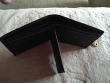 Billetera de cuero de negocios para Hombre, Billetera de marca de lujo, monedero delgado para Hombre, Billetera delgada para tarjetas de crédito, Portafoglio