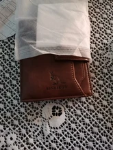 Billetera de cuero genuino antirrobo RFID para hombre, tarjetero Vertical con cremallera a presión, monedero