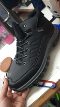 Botas de nieve cálidas de felpa para hombre, Botines de cuero impermeables, zapatos hechos a mano, gran oferta, para invierno