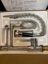Kitchen Faucet Basin Tap-Spring Vessel-Sink-Mixer Brass Uythner Chrome Cold Hot Dual-Swivel