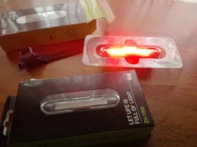 Bicycle-Light Waterproof Rechargable Dual-Color USB Red with Memory-Function Led-Blue