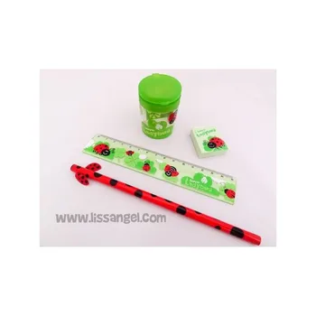 

Set of 4 pieces of stationery Ladybug style