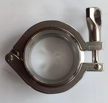 Tri-Clamp Sanitary 51mm-Pipe Weld-Ferrule Silicon 304-Stainless-Steel O/D Gasket-Assembly