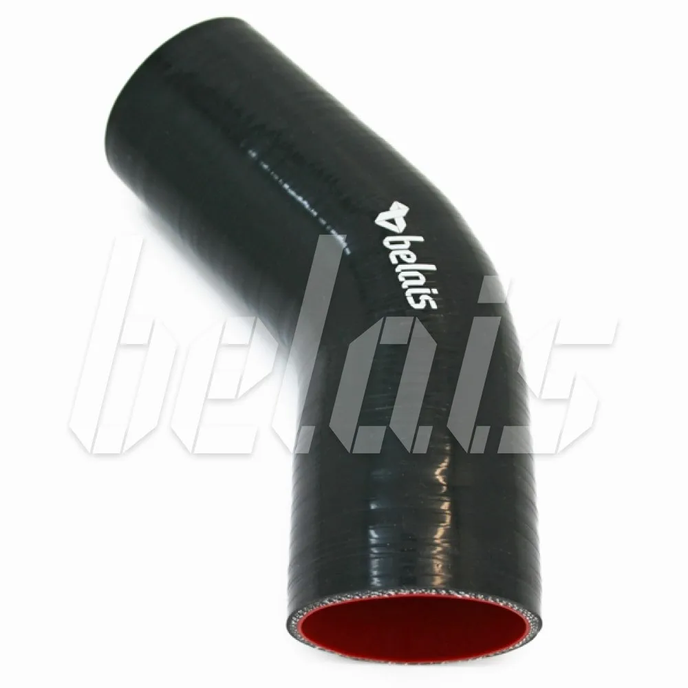 Силиконовый патрубок 45° Ø60 мм (BLACK) #17377 | Автомобили и мотоциклы