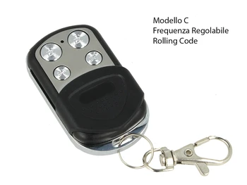 

Radio control remote control for gate Universal Model C frequency Adjustable Rolling Code with 4 buttons