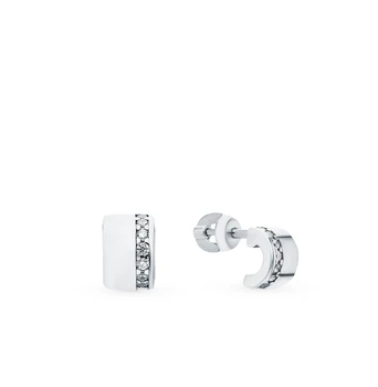 

Silver earrings with cubic zirconia sunlight sample 925