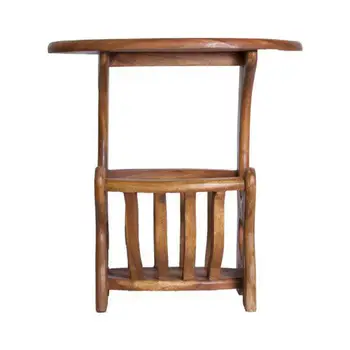 

Table with a newsman