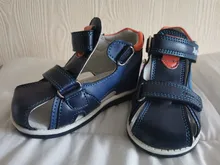 Apakowa-zapatos de Punta cerrada para niños pequeños, sandalias ortopédicas deportivas de cuero pu, zapatos de verano, 2019