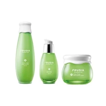 

Skin Set - Frudia Green Grape Pore Control Toner Serum Cream Set Moisturize Emulsion Essence Face Care Skin Care Korea Cosmetic