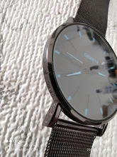 Reloj de cuarzo de malla de acero inoxidable para hombre, elegante, ultrafino, de negocios, gran oferta, 2021