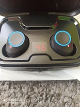 Auriculares TWS con Bluetooth 5,0, cascos inalámbricos con cargador de 3500mAh, estéreo 9D, deportivos, resistentes al agua, con micrófono